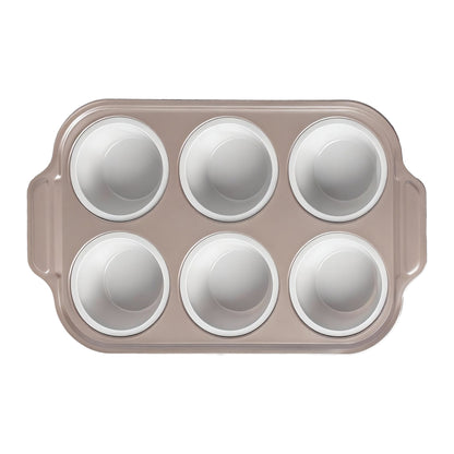 Silicone Foldable Baking Pans With Metal Frame Nonstick, 6 /12Cups for Baking