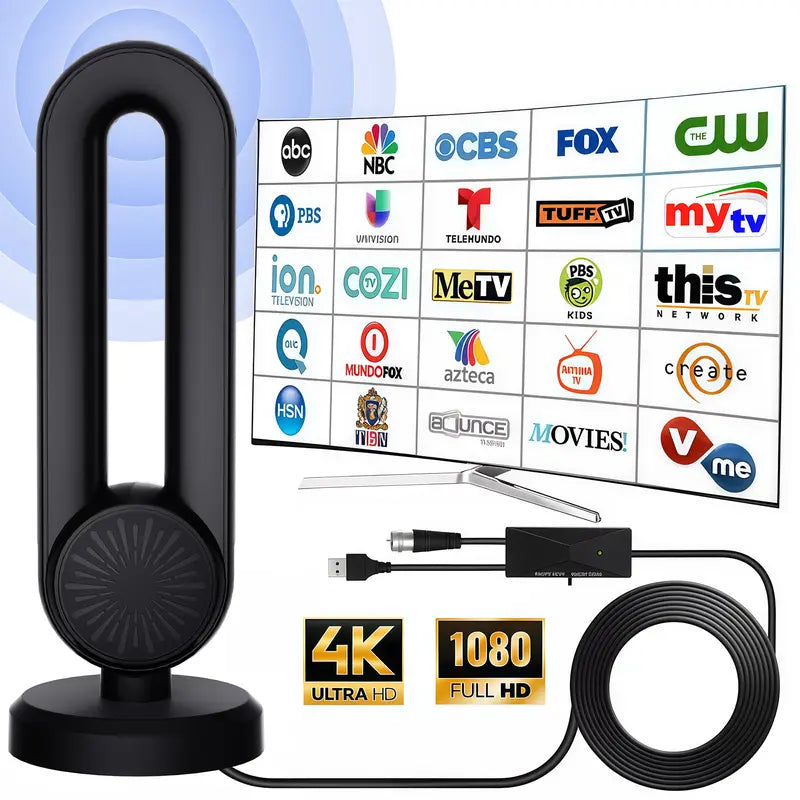 TV Antenna for Local Channels,Digital Indoor HD Antennas with Strong Magnetic Base