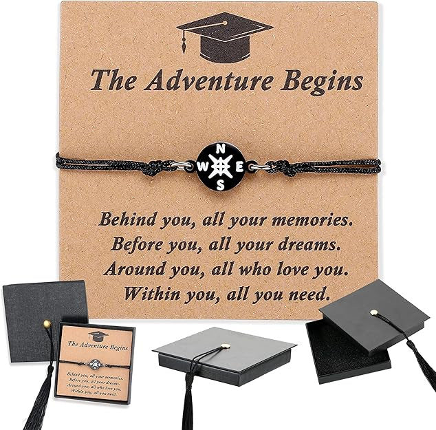 2026 Compass Bracelet Graduation Bracelet Gifts