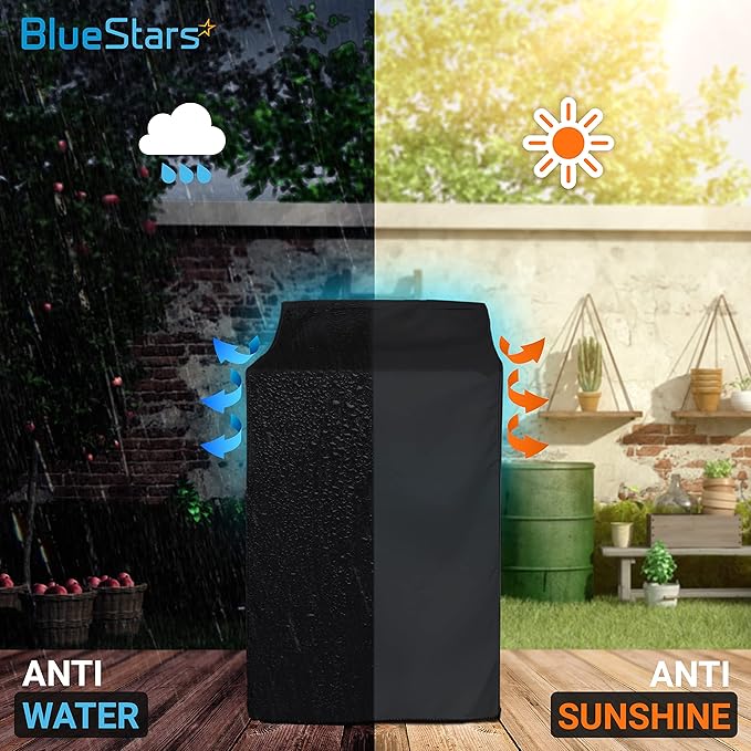 Heavy-Duty Washing Machine Cover for Outdoor/Indoor, Waterproof Anti-UV Washer Dryer Cover