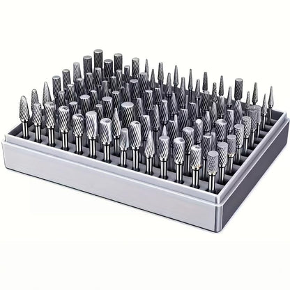 20pcs High-Speed Steel Rotating Burrs Knife Set | 10 Kinds of Cutter Head Shape Carving Grinding Head 1/8 "Shank