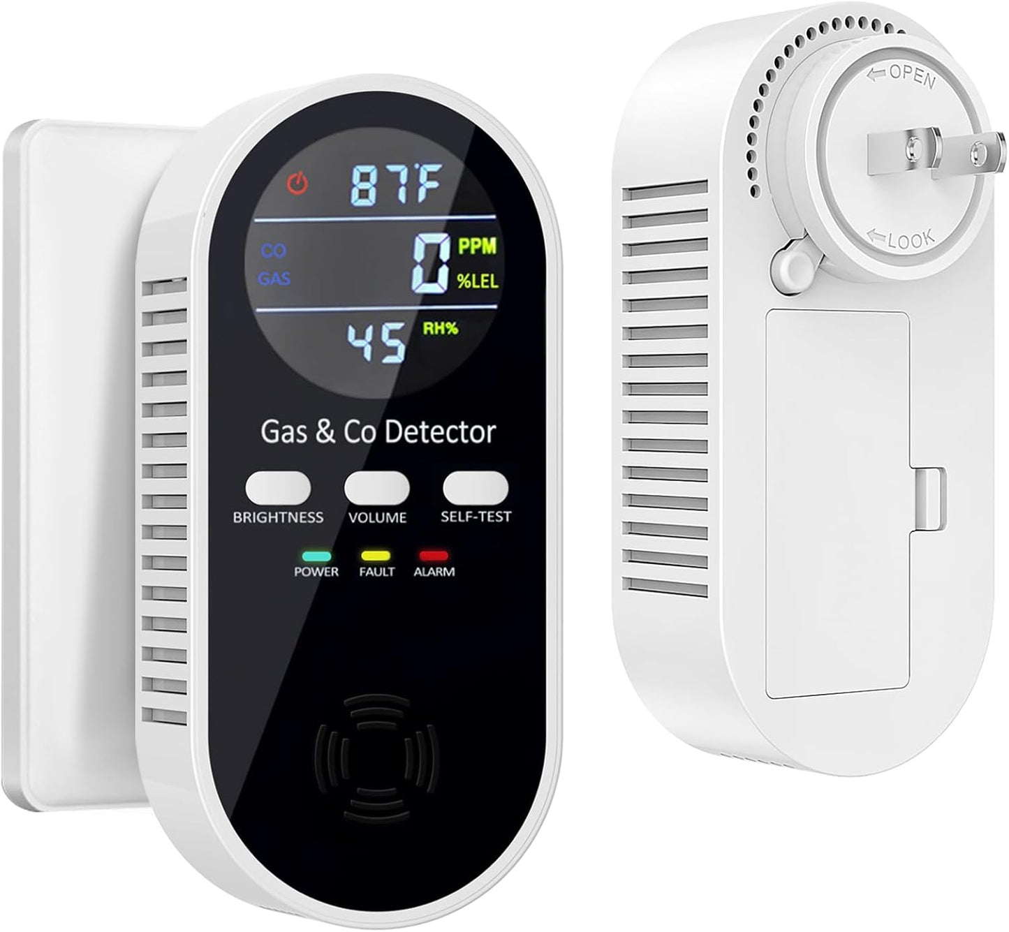 Upgraded Gas & Carbon Monoxide Detectors Plug in