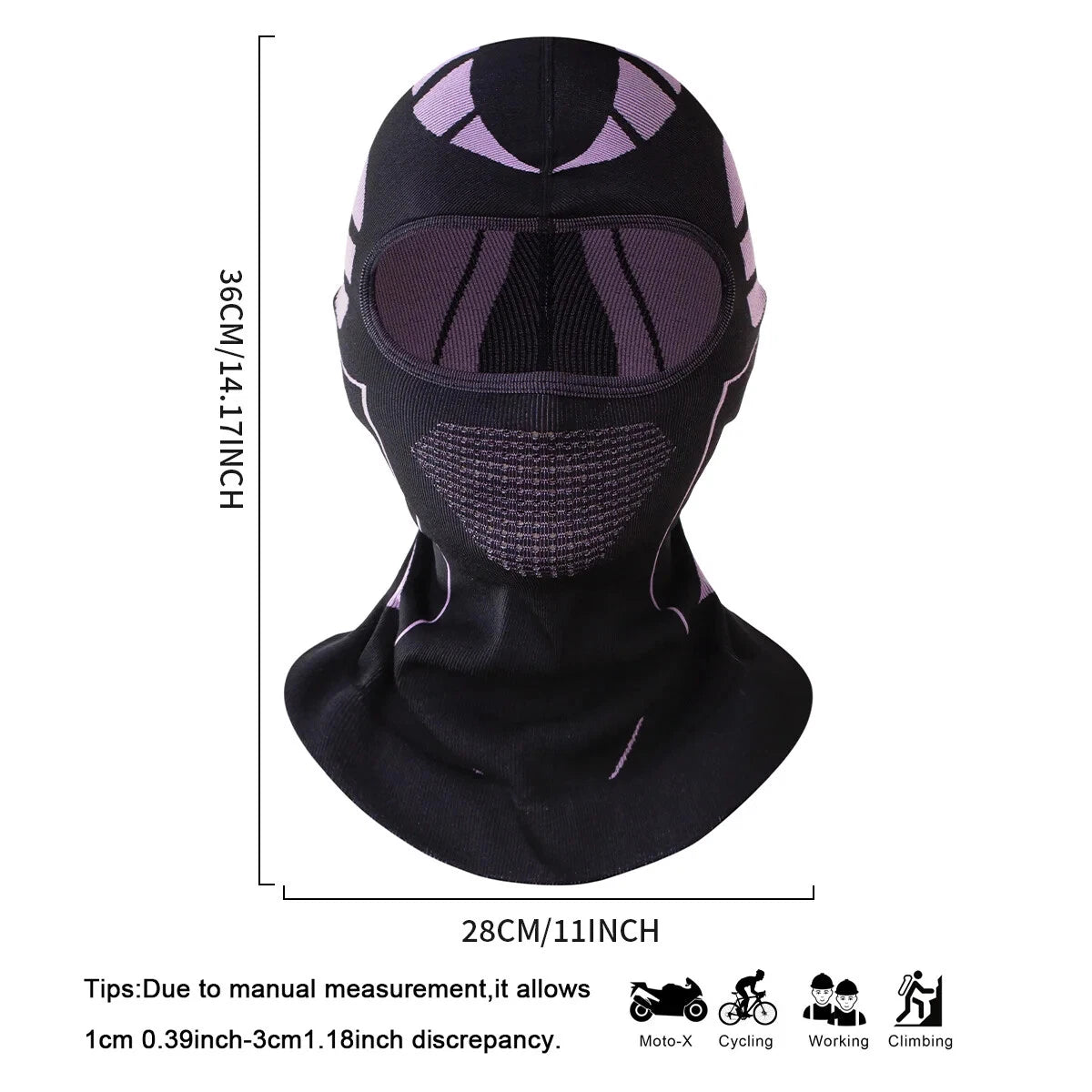 Balaclava Hood Windproof Thermal Ski Face Mask Neck Tube Helmet Liner
