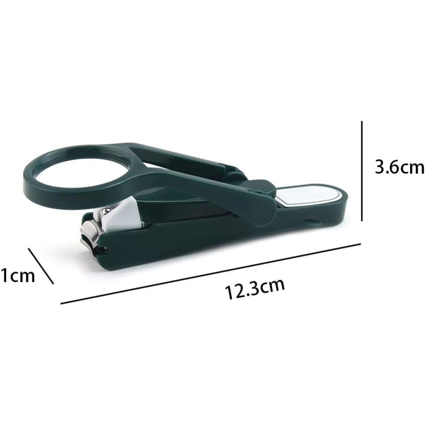 2pcs 2.5X Magnifying Nail Clippers in Multiple Angles for The Seniors