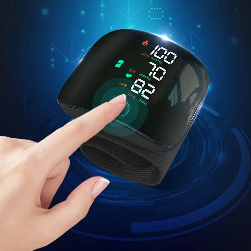 Wrist smart electronic blood pressure monitor