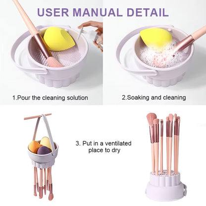 Makeup Brushes Cleaner Bowl