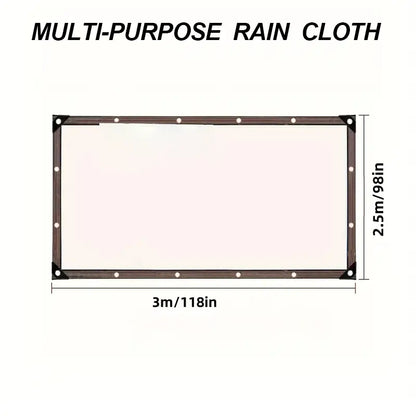 8*10FT PE Heavy-Duty Waterproof Clear Tarps with Grommets