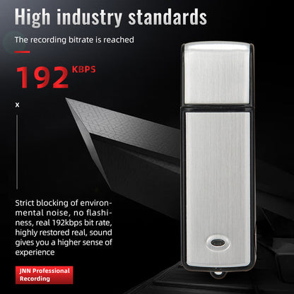 Portable USB Flash Drive Voice Recorder — HD, Noise-Canceling, Compact, and Portable Recording Device for Interviews and Meetings