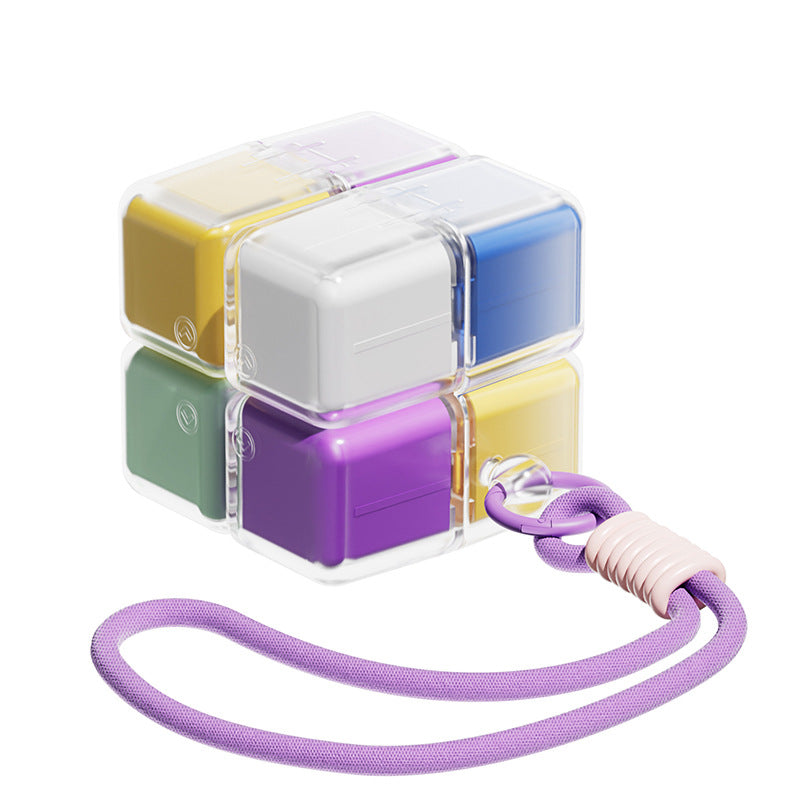 Foldable Travel Pill Organizer Magic Cube