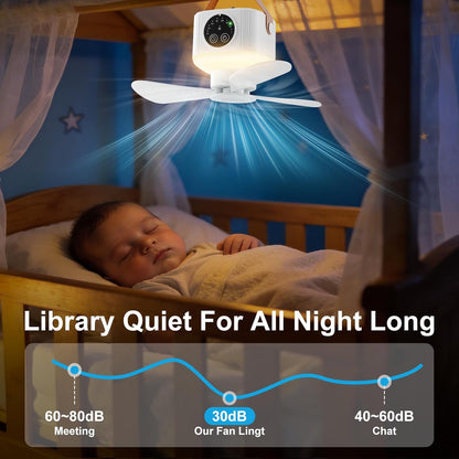 Rechargeable Mini Hanging Fan with Remote Control