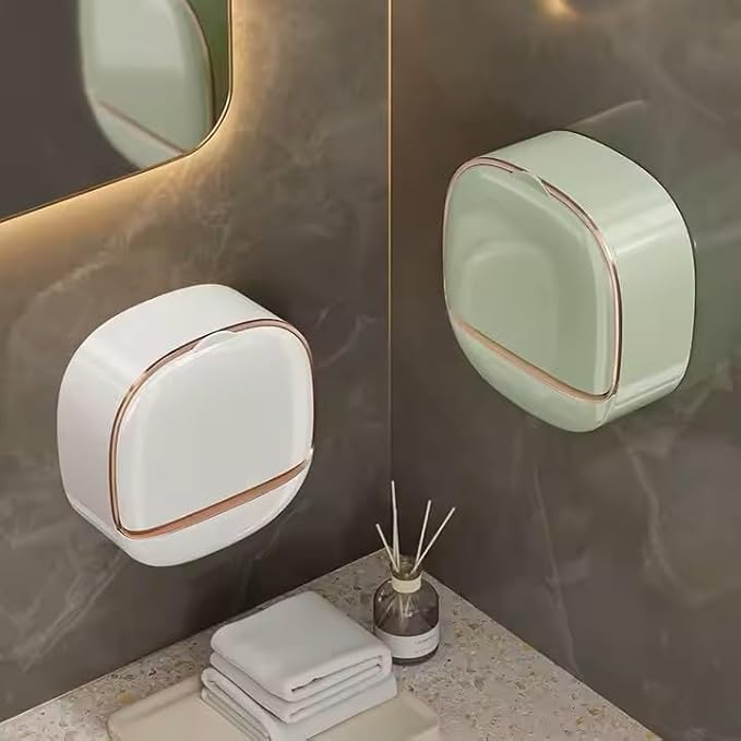 Adhesive Soap Holder for Shower Wall with Drainage Box
