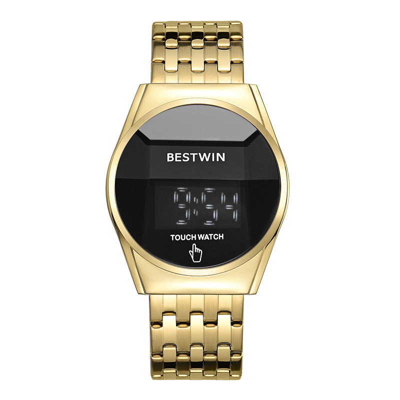 Round LED Touchscreen Digital Watch