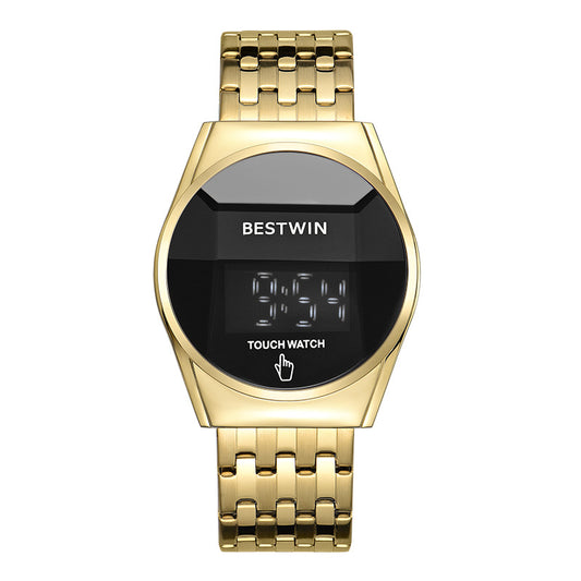 Round LED Touchscreen Digital Watch