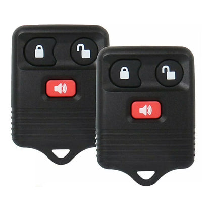 2 Pcs 3 Buttons Remote Key Fob Remote Compatible