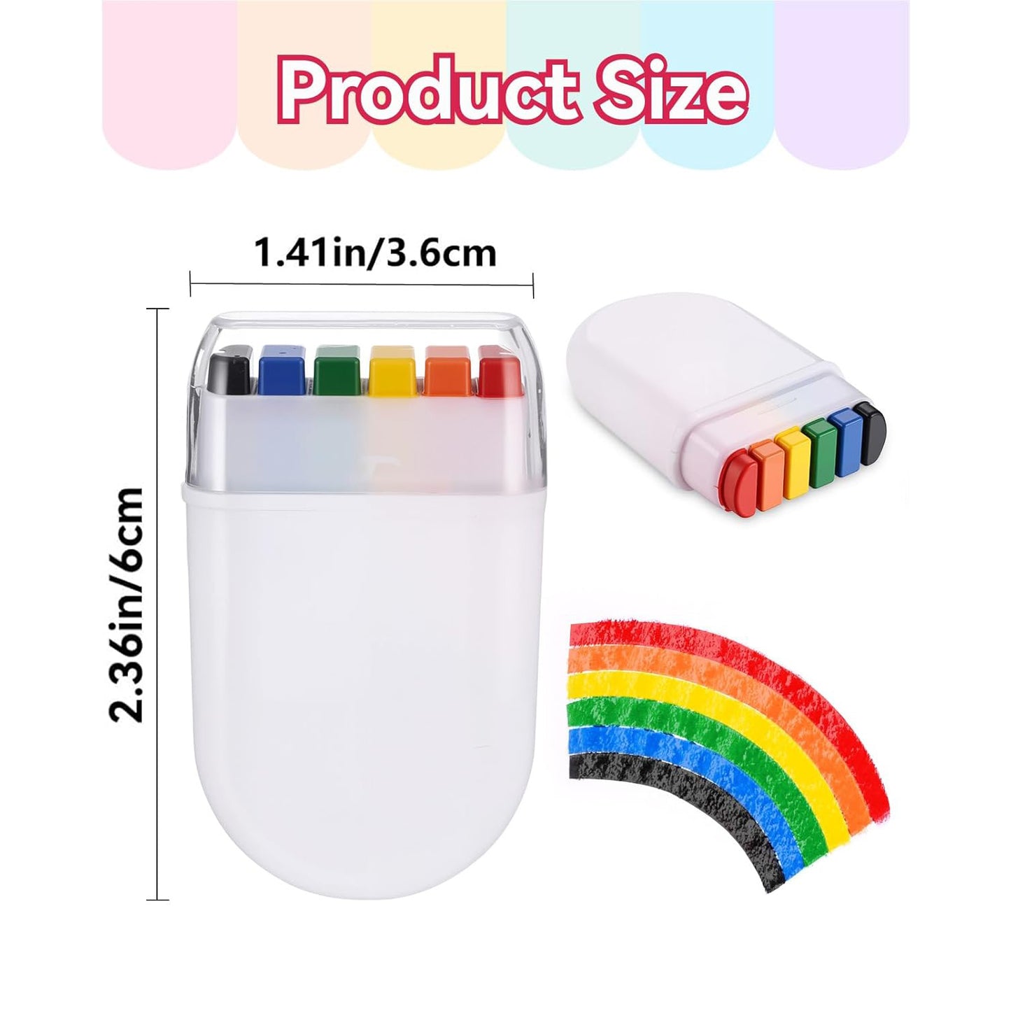 World Cup 2026 Soccer Ball Easy Clean Rainbow Face Paint Kit