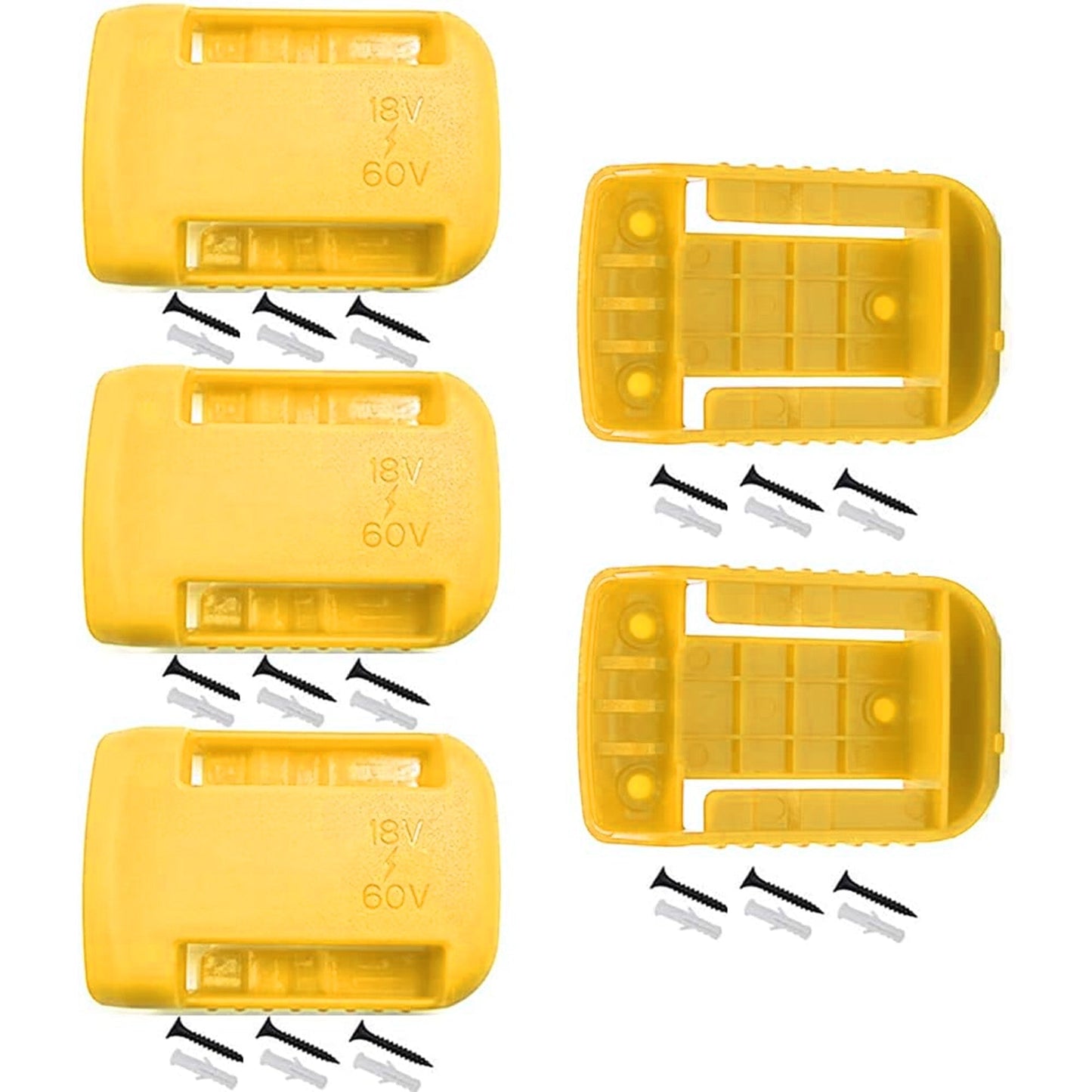 5Pcs Hanger Holder for DeWalt 20V/18V/54V/60V Tool Battery Drill