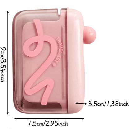 Travel Floss Picks Case - Automatic Pop-Up Dispenser, 10 Count Dental Flosser