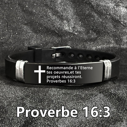 Bible Verse Inspirational Quote Cross Bracelets