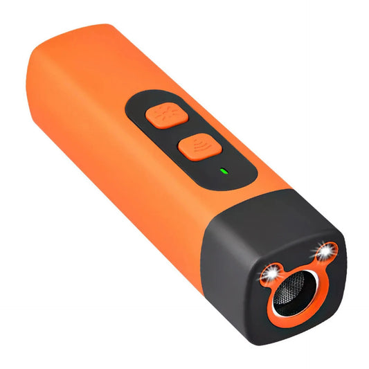 Stop Barking Dog Trainer Handheld Ultrasonic Chaser Drive Away Device Flashlight