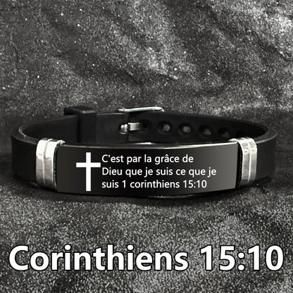 Bible Verse Inspirational Quote Cross Bracelets