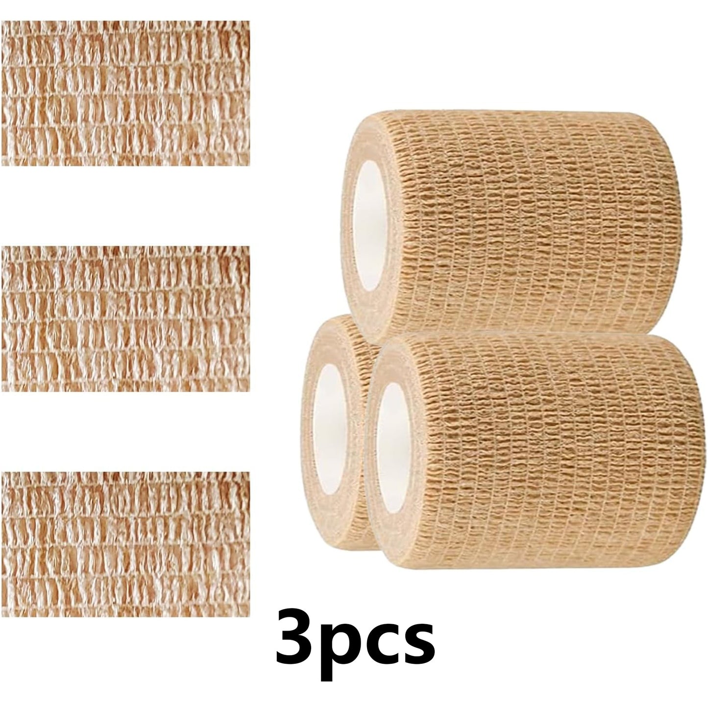 3 Pack 2 Inches Self Adhesive Bandage Wrap Vet Wrap