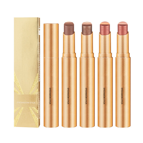 4pcs Tri-Color Gradient Waterproof Eyeshadow Stick Set