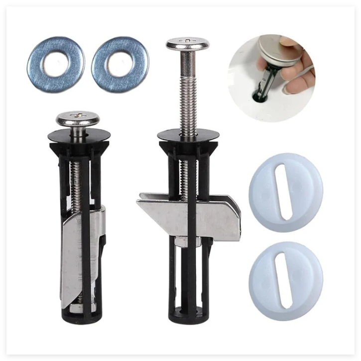 2Pcs Toilet Seat Screws Replacement Kit, Heavy Duty Stainless Steel Toilets Bolts Toilets Seat Screws