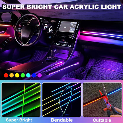 2 in 1 Interior Car LED Strip Lights, RGB Dynamic Dreamcolor Lights