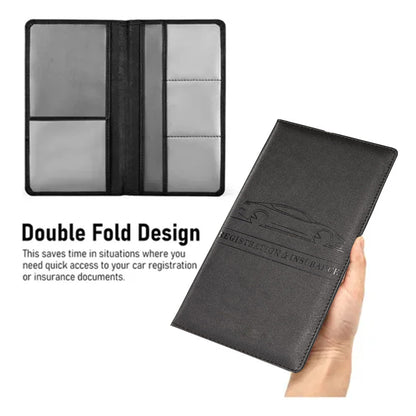 Car Registration & Insurance Holder – Vehicle Document Organizer for Interior Car Accessory
