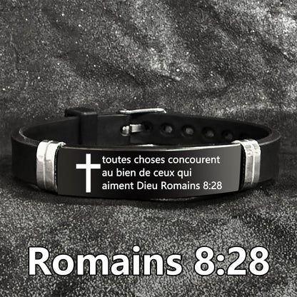 Bible Verse Inspirational Quote Cross Bracelets