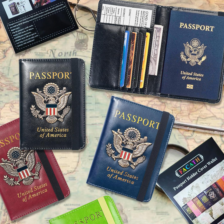 Leather Passport Holder for Travel Passport Cover Passport Wallet Case