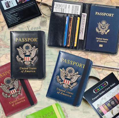 Leather Passport Holder for Travel Passport Cover Passport Wallet Case
