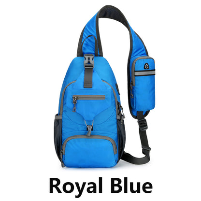 Mans Crossbody Bag Lightweight Chest Bag for Outdoor Hiking