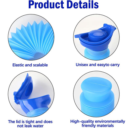 Collapsible Leakproof Urinal Bottle for Men & Women