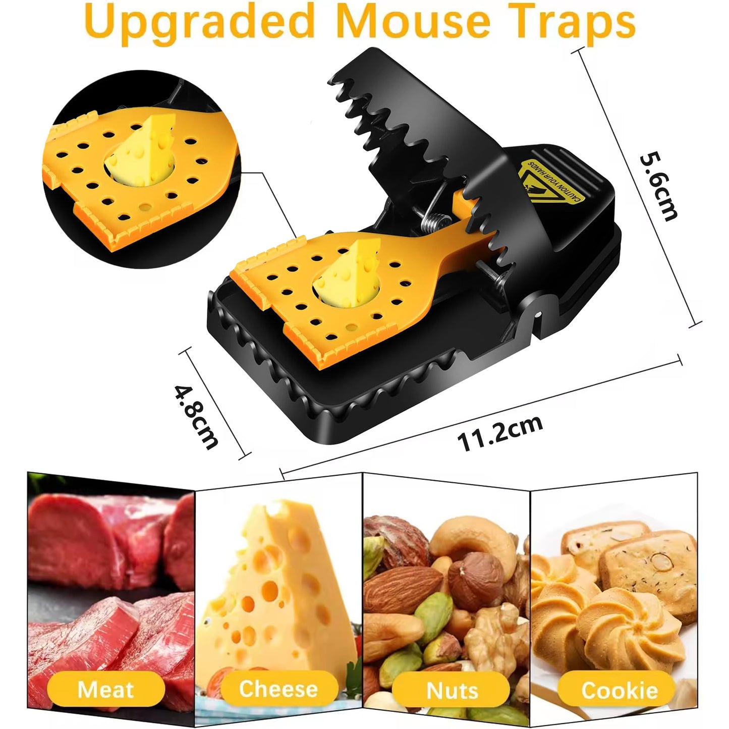 4-Pack High-Sensitive & Reusable Mouse Trap