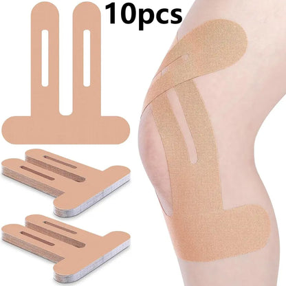 Precut Kinesiology Tape for Knees, 10 Pcs - Knee Support & Stability