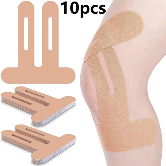 Precut Kinesiology Tape for Knees, 10 Pcs - Knee Support & Stability