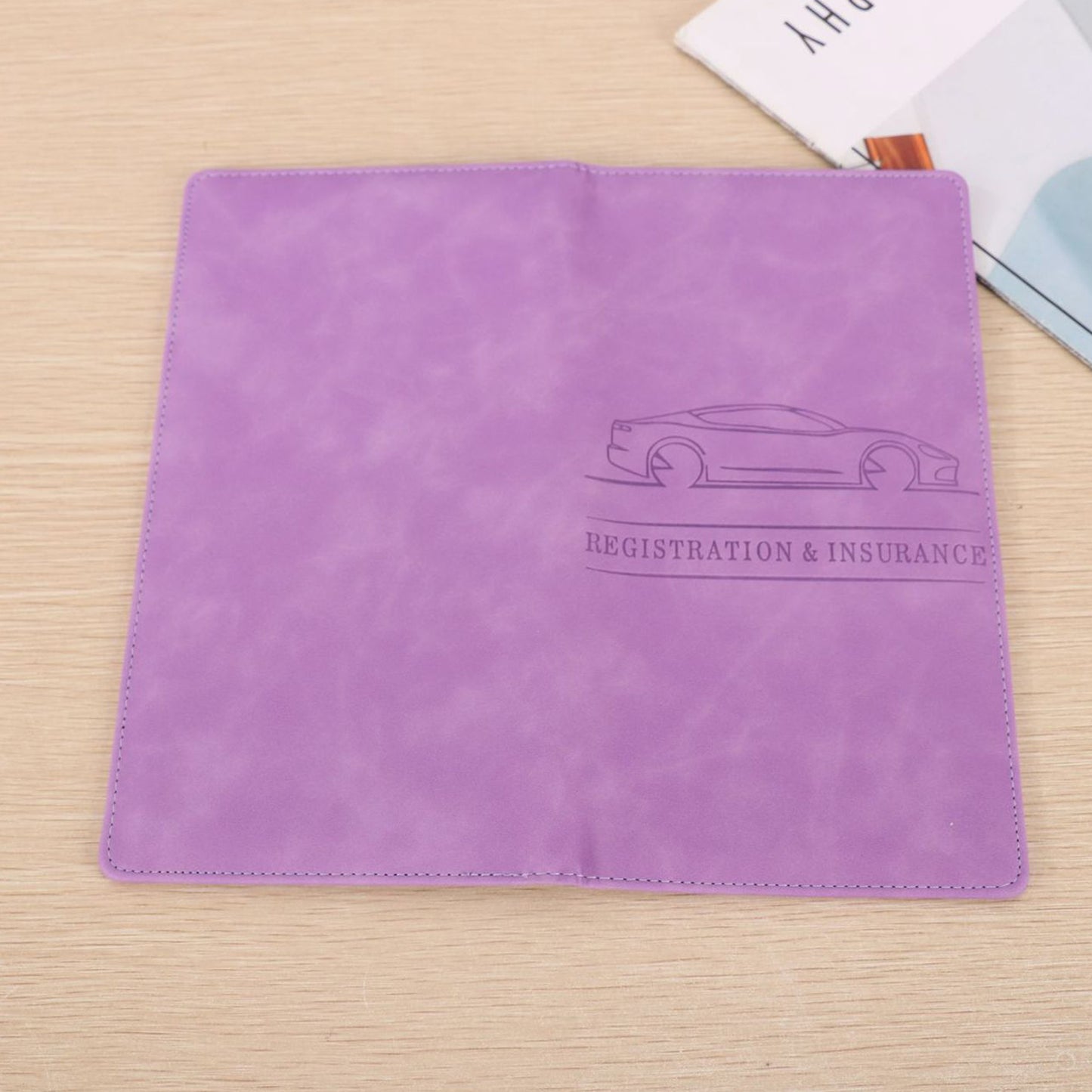 Car Registration & Insurance Holder – Vehicle Document Organizer for Interior Car Accessory