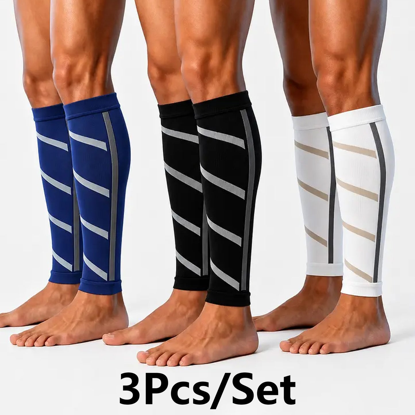 3-Pair Calf Compression Socks