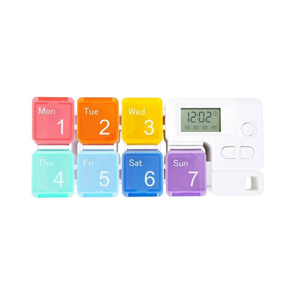 7 Days Pill Dispenser Organizer with Reminder Alarm