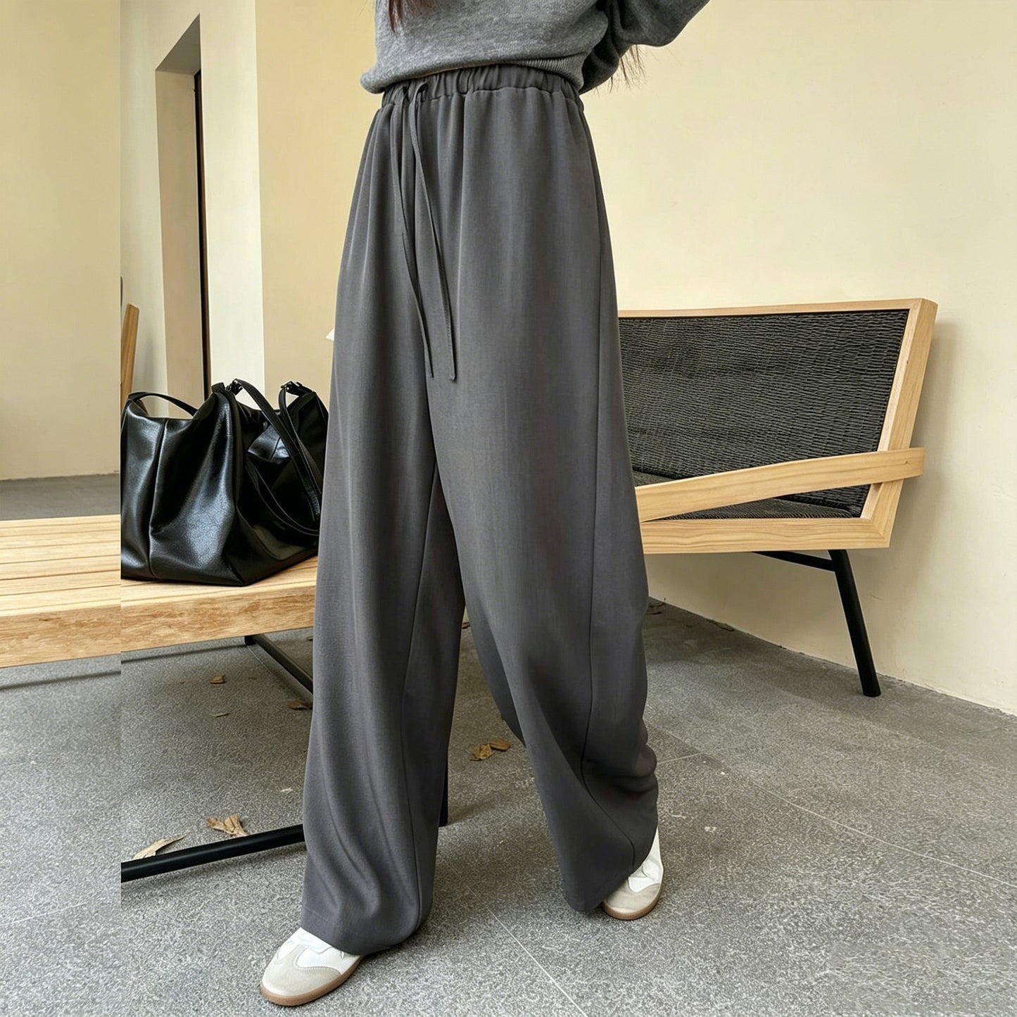 Wide Leg Pants Women Modal Lounge Pajamas Sweatpants