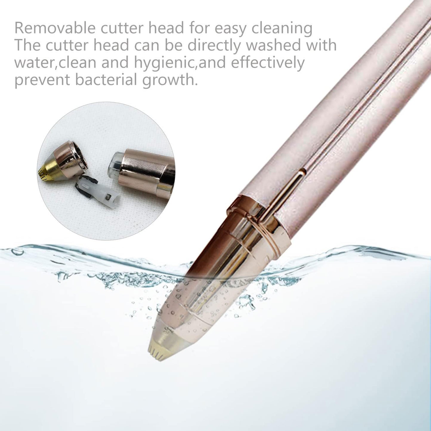 Flawless Touch Electric Eyebrow Razor for Women - Instant, Painless Hair Remover with Built-in LED Light