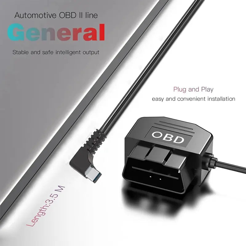 OBD2 Power Cable for Dash Camera
