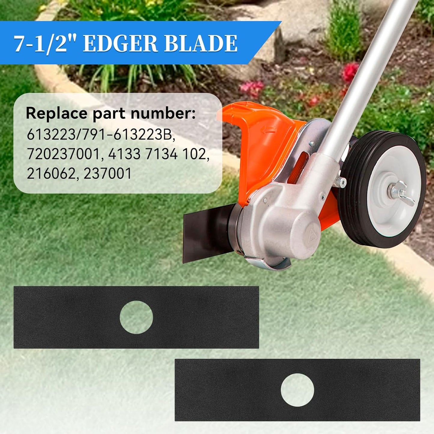 2 Pack 7-1/2" Edger Blades (1” Center Hole)