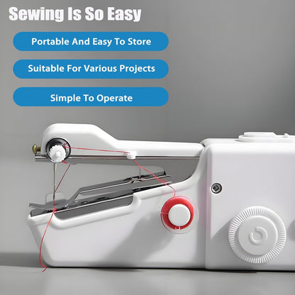 Handheld Electric Portable Sewing Machine for Beginners, Travel, Home and DIY