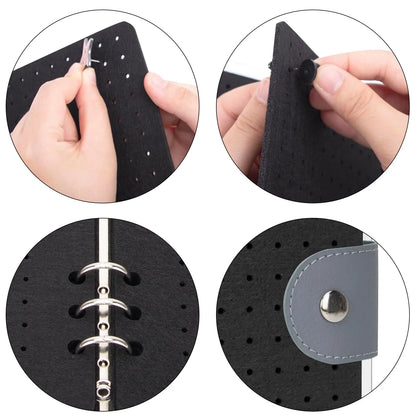 Felt Pin Brooch Storage Book DIY Charms Organizer Booklet Creative Pin Badges Collection Board
