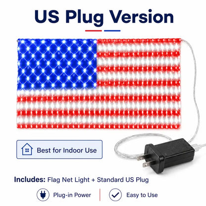 Solar American Flag Lights Outdoor American Flag Net