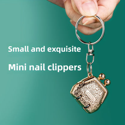 2Pcs Mini Bag-Shaped Folding Nail Clippers