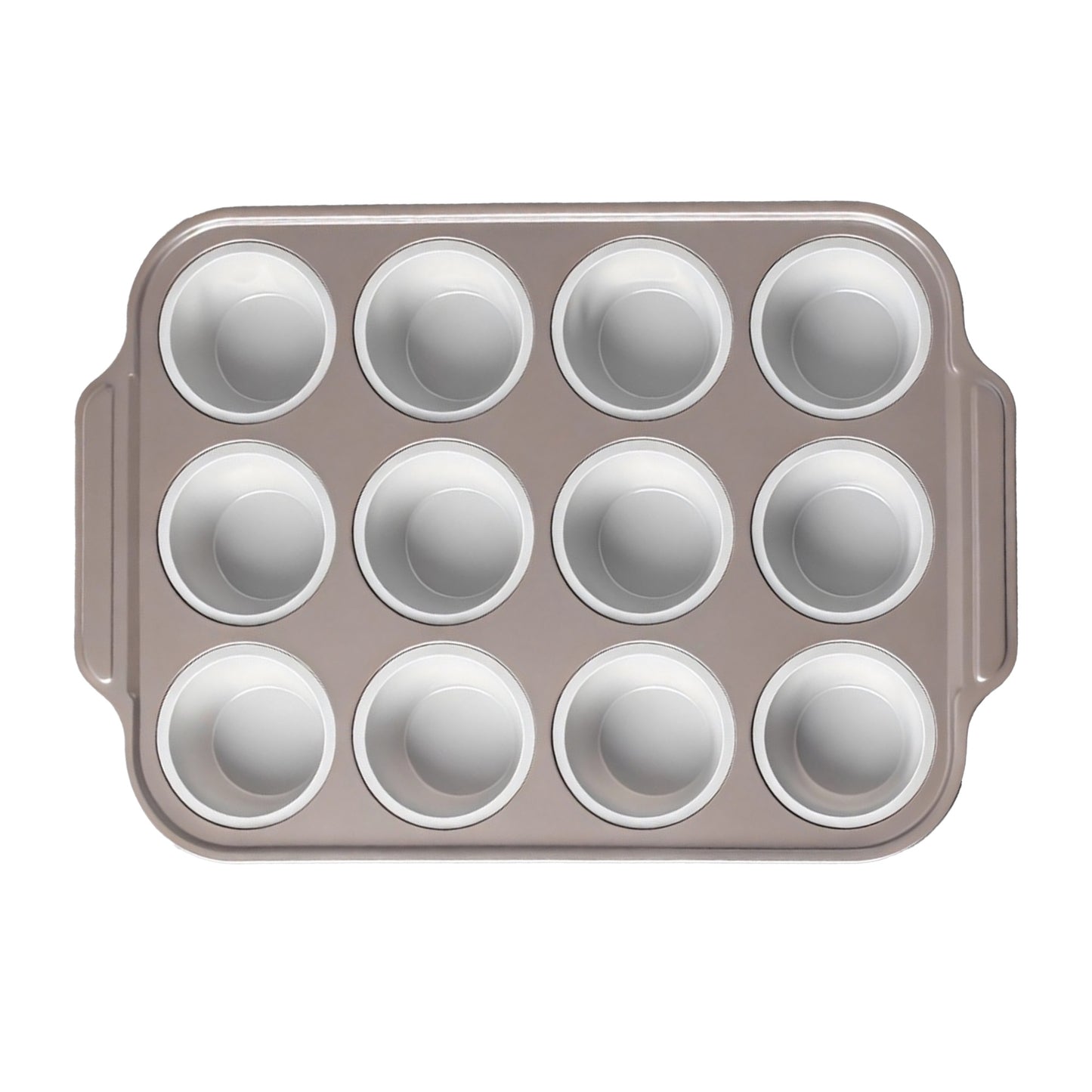 Silicone Foldable Baking Pans With Metal Frame Nonstick, 6 /12Cups for Baking