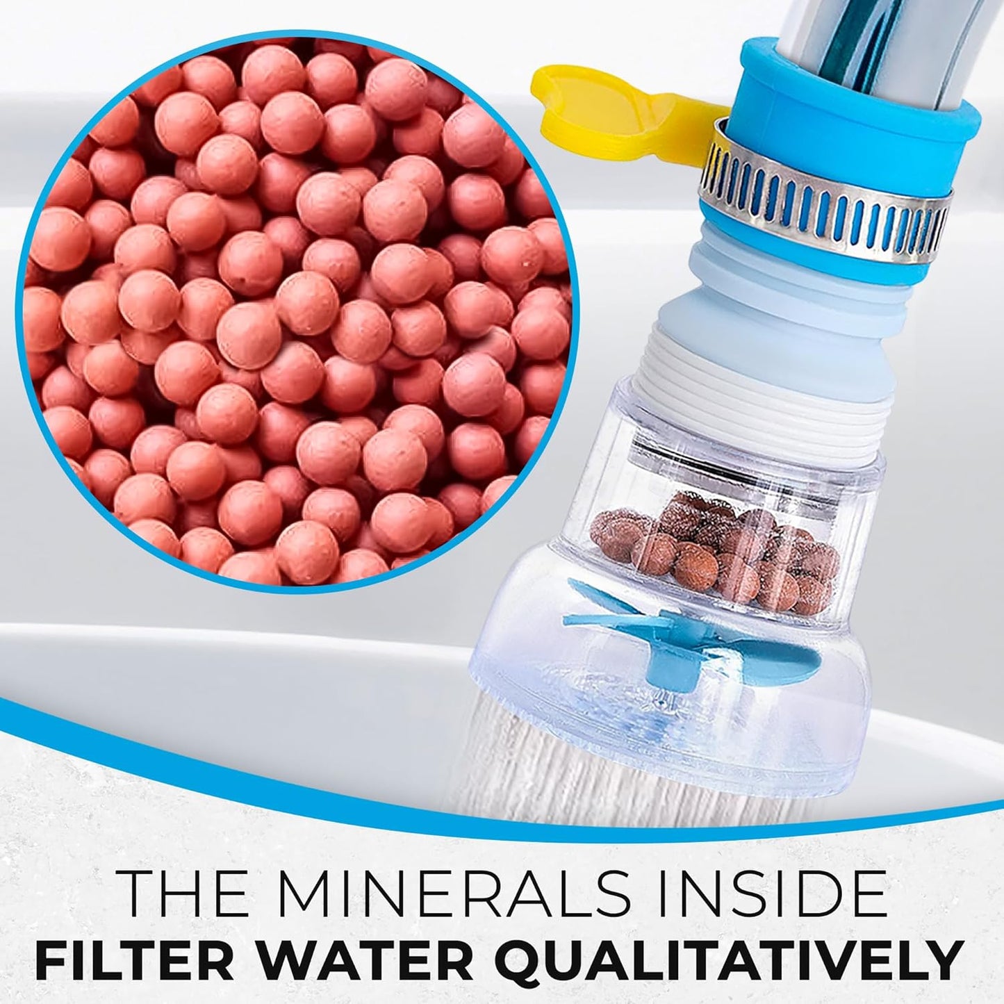 2PCS 360° Rotating Telescopic Faucet Water Filter